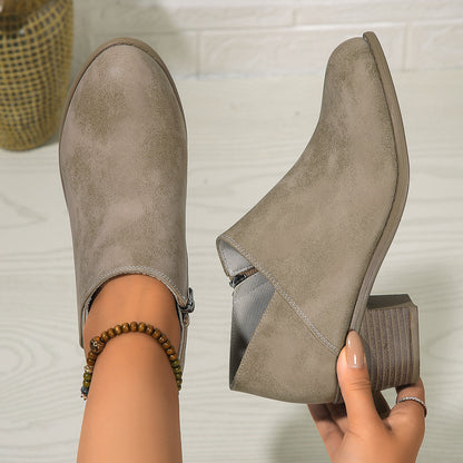 Orthoea Pro™ Confort Velours – Bottes en daim orthopédiques Femmes