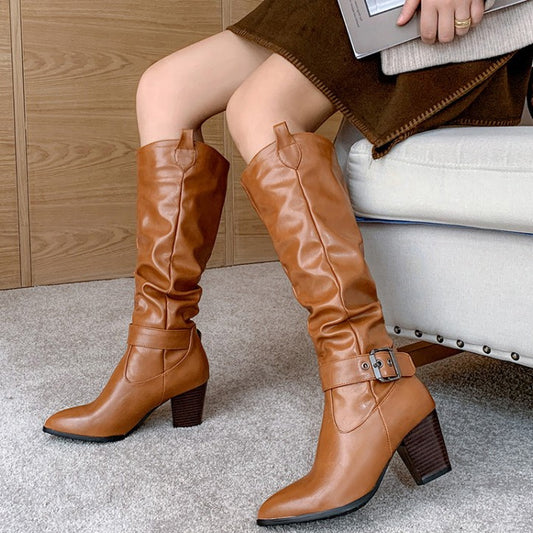 Orthoea Pro™ Bottines à talons hauts et épais pour femmes