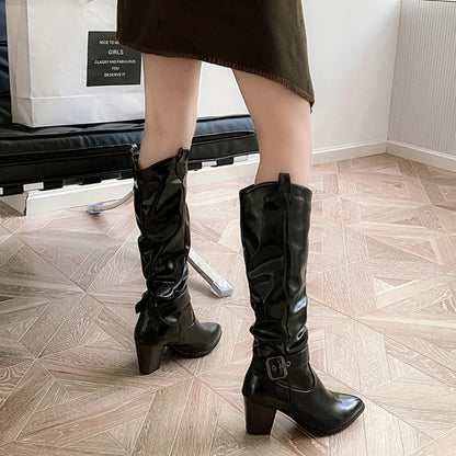 Orthoea Pro™ Bottines à talons hauts et épais pour femmes