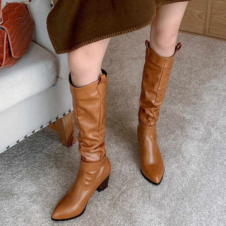 Orthoea Pro™ Bottines à talons hauts et épais pour femmes