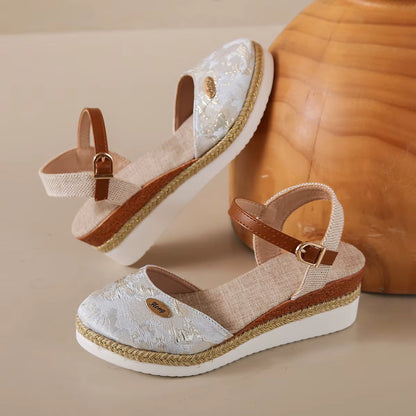 Orthoea Pro™ Sandales Orthopédiques à talons compensés