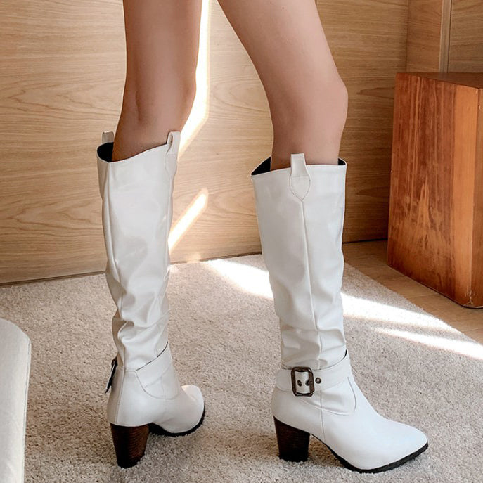 Orthoea Pro™ Bottines à talons hauts et épais pour femmes