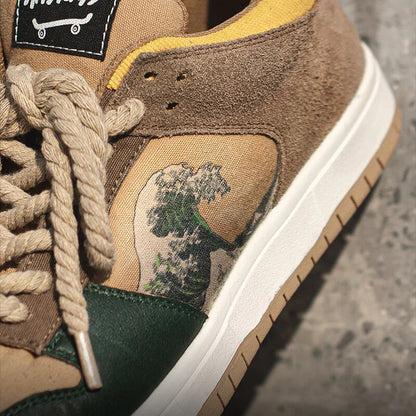 Baskets la grande vague serf